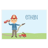 personalized kids placemat | firefighter