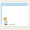 custom childrens flat cards | baby boy