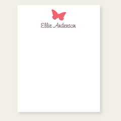 personalized notepad | butterfly