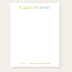 personalized notepad | elizabeth