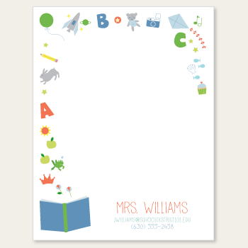 personalized teacher notepad | learning is fun