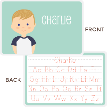 personalized kids placemat | boy