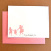 3+ sibling flat note cards | choose-your-silhouettes