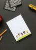 personalized teacher notepad | kids jumping
