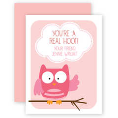 personalized valentines | owl