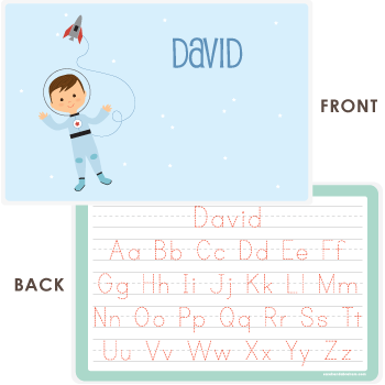 personalized kids placemat | astronaut