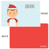 personalized Christmas placemat | boy