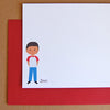 custom childrens flat cards | boy