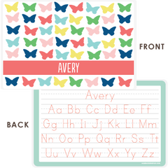 personalized kids placemat | butterflies