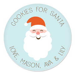 personalized cookies for Santa plate | Santa Face