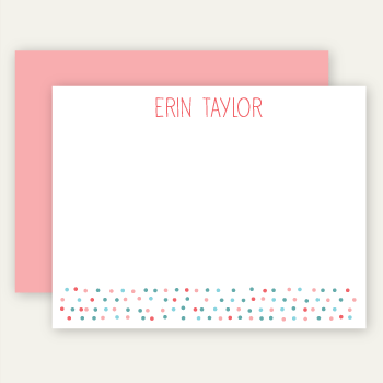 personalized note cards | blossom dots