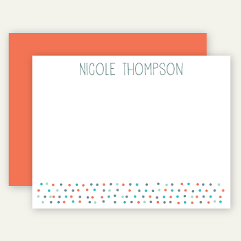 personalized note cards | papaya dots