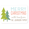 evergreen gift labels | 2" x 3"
