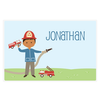 personalized kids placemat | firefighter
