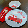 personalized bowl | fire truck