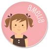 personalized plate | girl