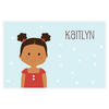 personalized Christmas placemat | girl