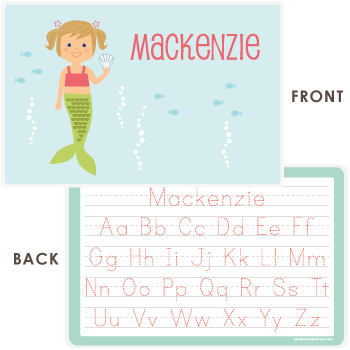 personalized kids placemat | mermaid