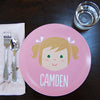 personalized plate | girl face