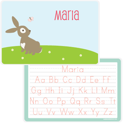 personalized kids placemat | bunny