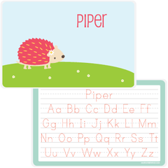 personalized kids placemat | hedgehog