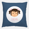 Custom Throw Pillow :: Girl Face