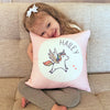 Personalized Throw Pillow :: Pink Unicorn