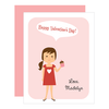 custom valentines | girl
