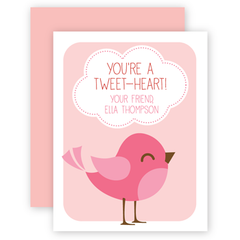 personalized valentines | bird